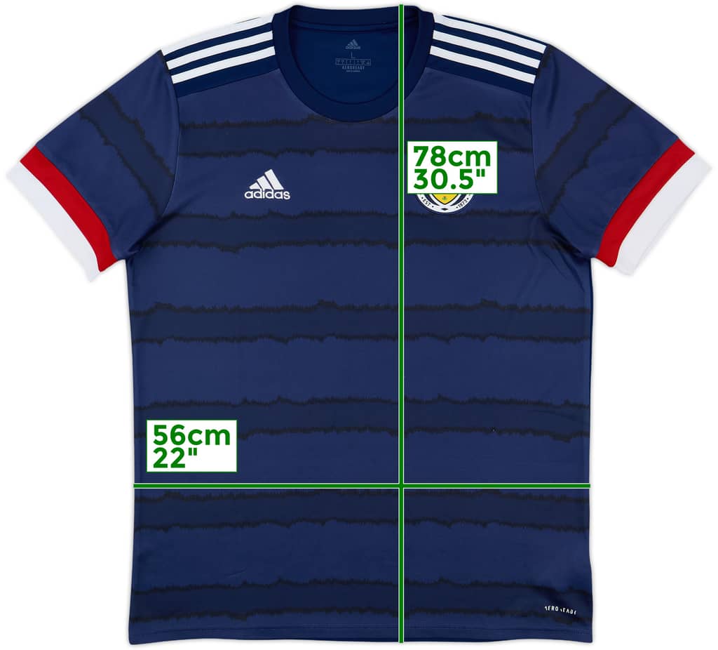 2020-22 Scotland Home Shirt - 8/10 - (L)