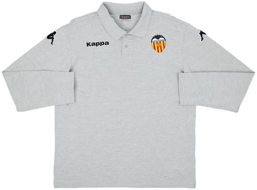2009-10 Valencia Kappa Polo L/S Shirt - 8/10 - (L)