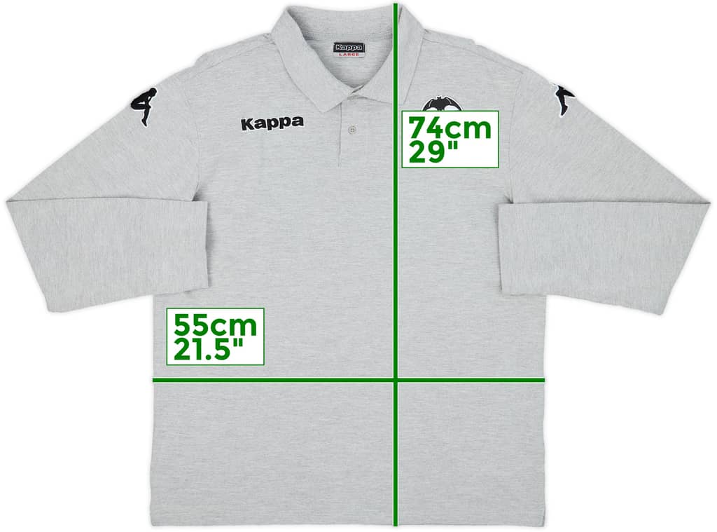 2009-10 Valencia Kappa Polo L/S Shirt - 8/10 - (L)