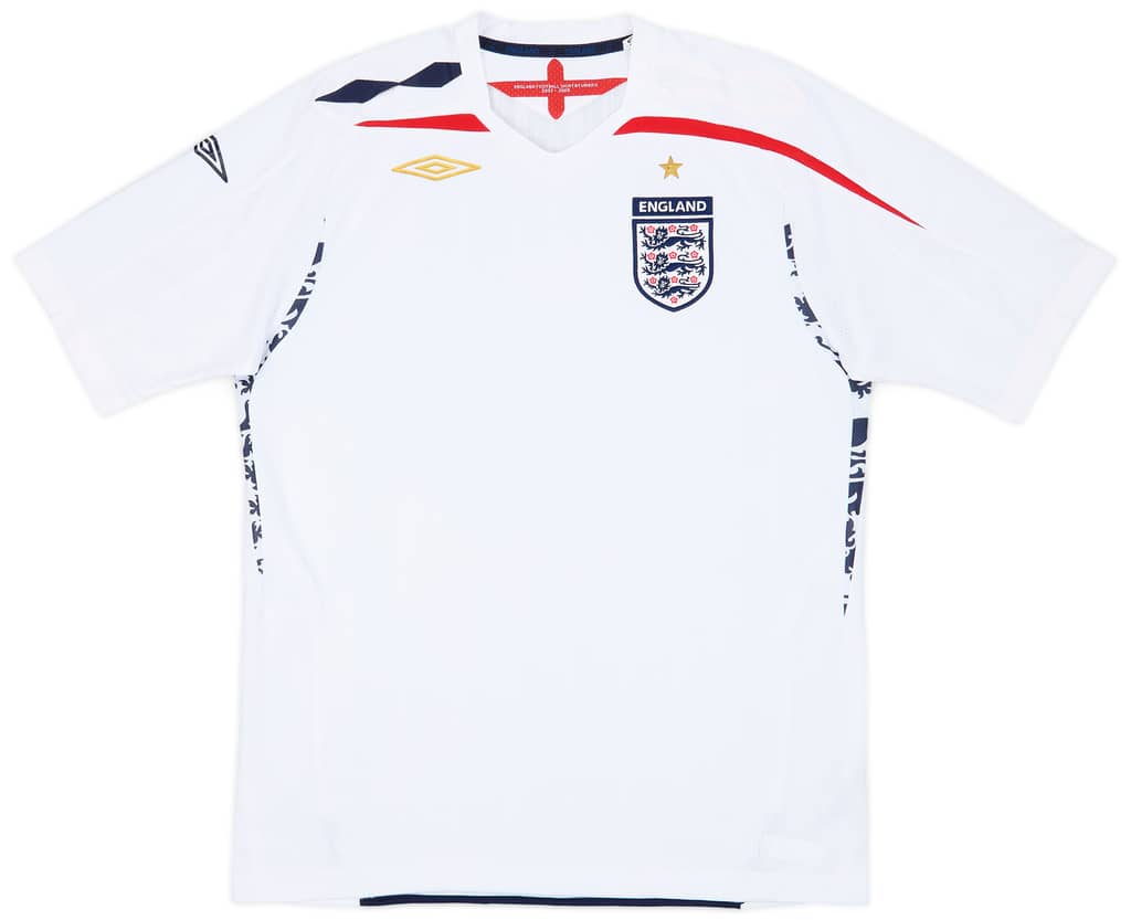2007-09 England Home Shirt - 5/10 - (L)