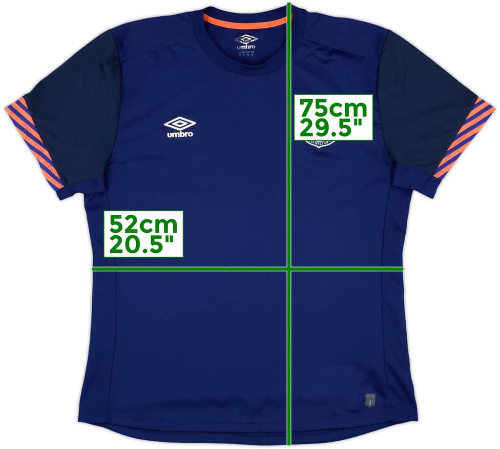 2017-18 Everton Umbro Training Shirt - 8/10 - (XL)