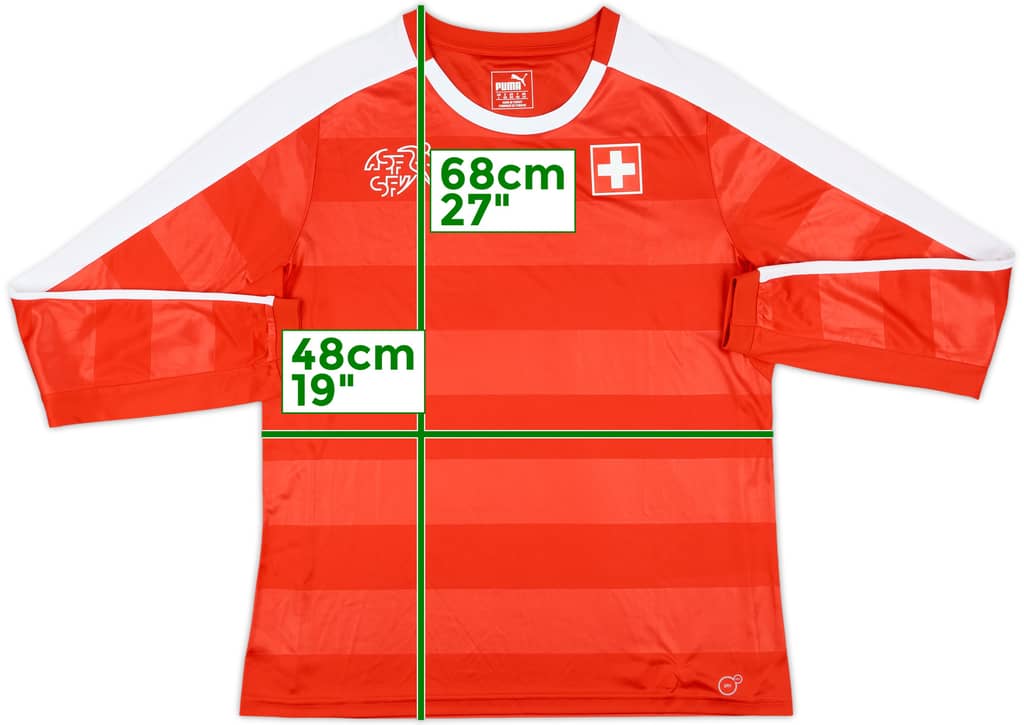 2016-17 Switzerland Home L/S Shirt - 10/10 - (Women's L)