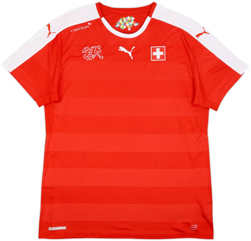 2016-17 Switzerland Home Shirt - 8/10 - (XL)
