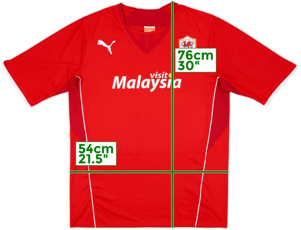 2013-14 Cardiff Home Shirt - 7/10 - (L)