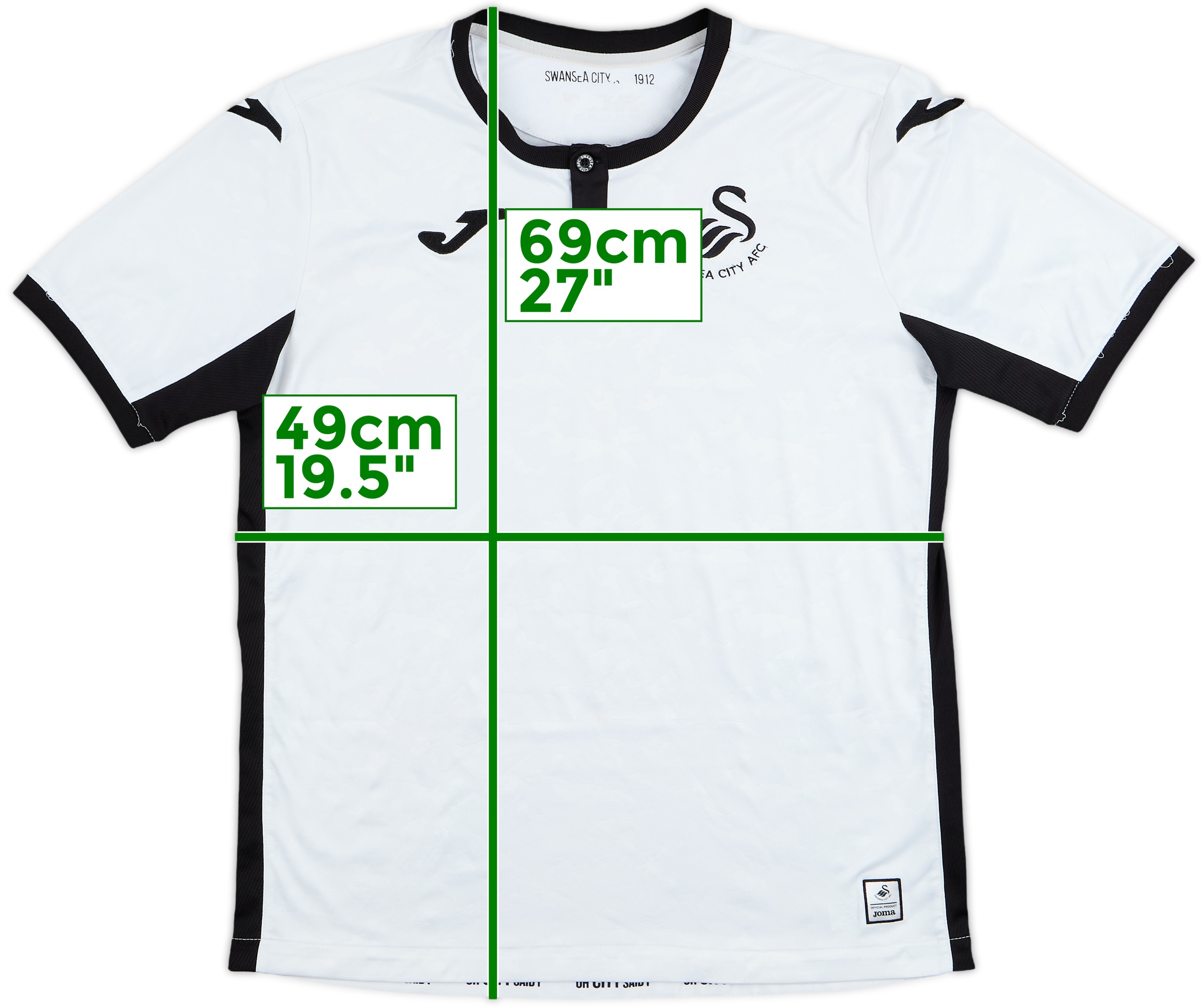 2019-20 Swansea Home Shirt - 7/10 - (L.Boys)