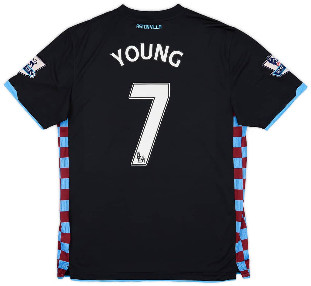 2010-11 Aston Villa Away Shirt Young #7 - 9/10 - (L)