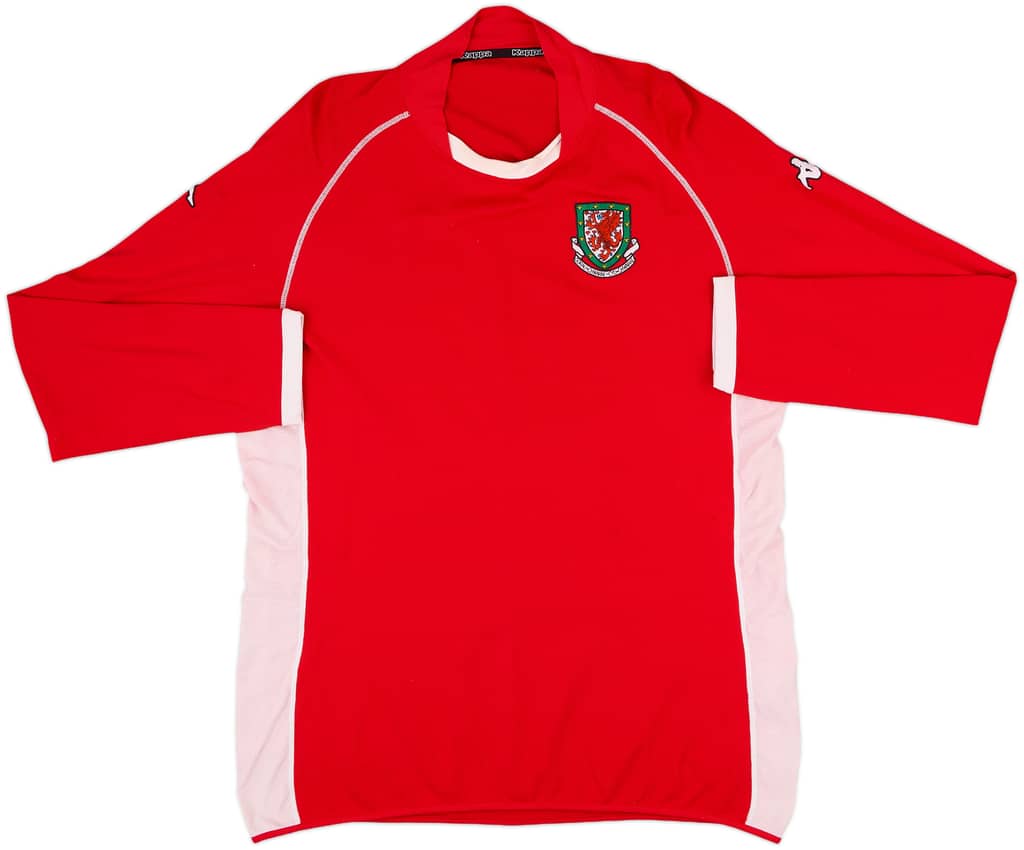2002-04 Wales Home L/S Shirt - 5/10 - (XXL)