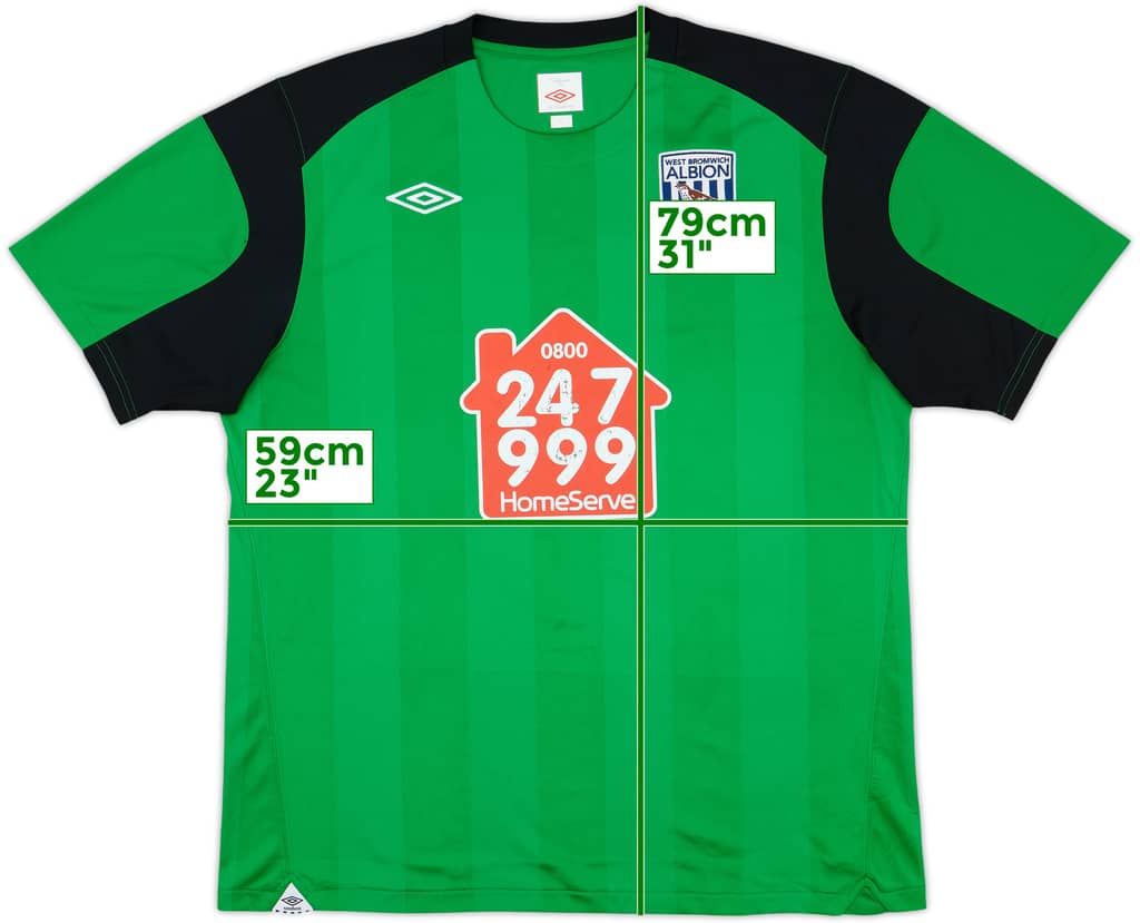 2010-11 West Brom GK S/S Shirt - 6/10 - (XL)