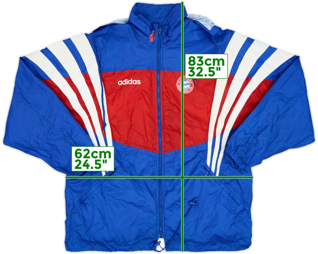 1995-96 Bayern Munich adidas Hooded Rain Jacket - 4/10 - (L)