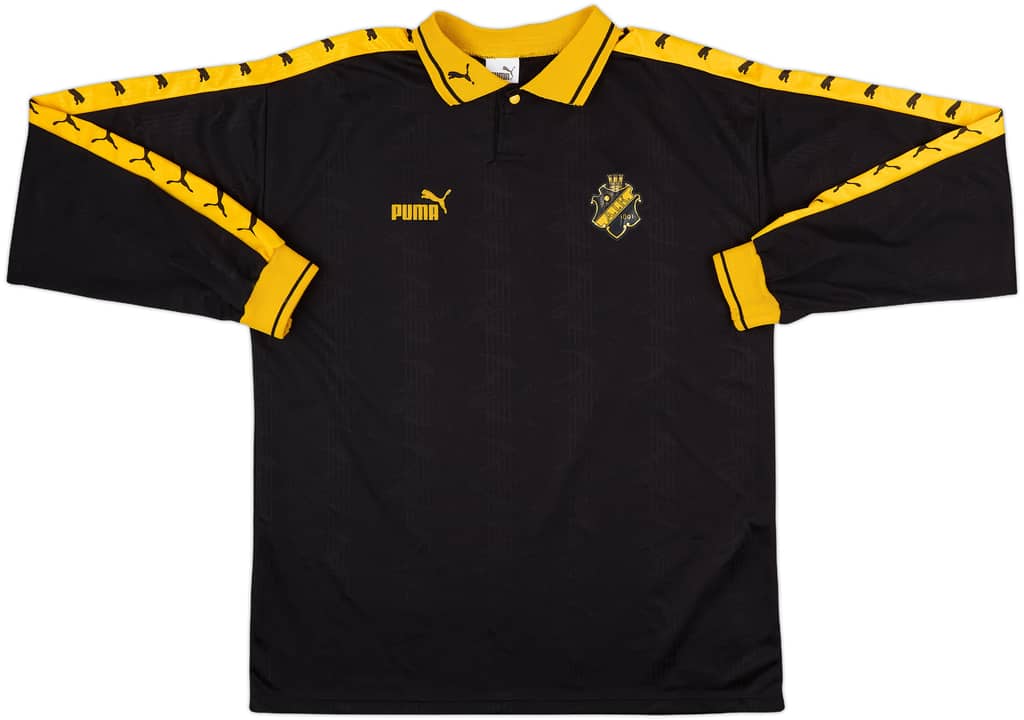 1995 AIK Stockholm Home L/S Shirt - 9/10 - (XL)