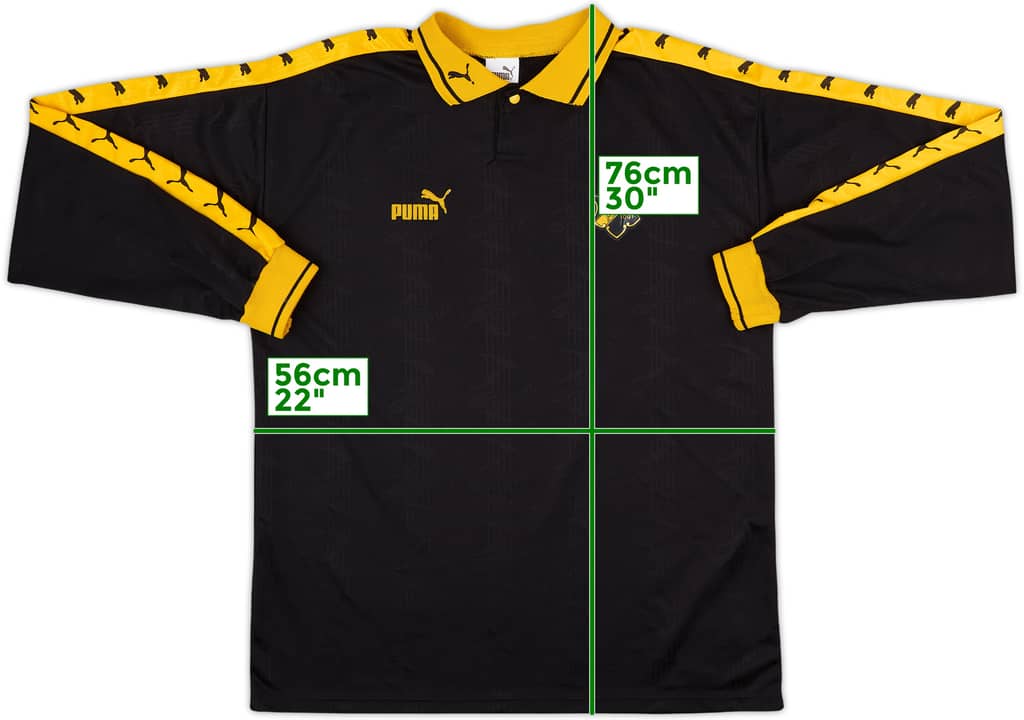 1995 AIK Stockholm Home L/S Shirt - 9/10 - (XL)