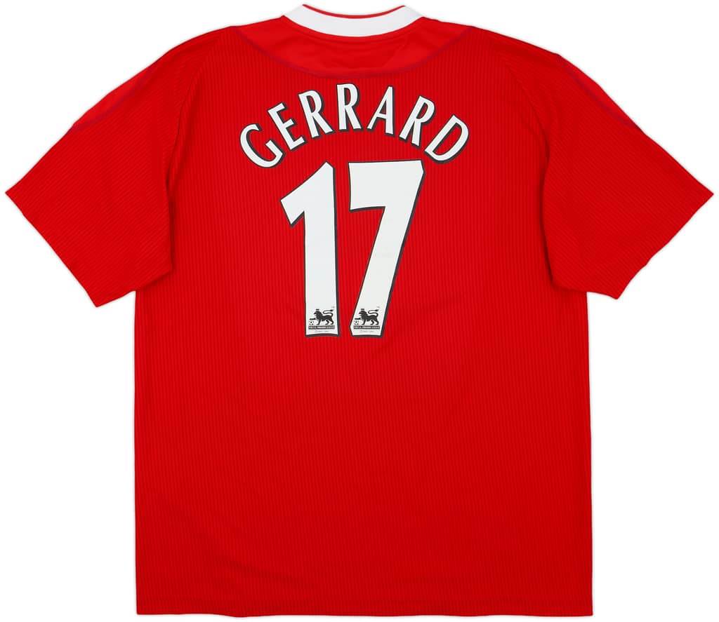 2002-04 Liverpool Home Shirt Gerrard #17 - 8/10 - (L)