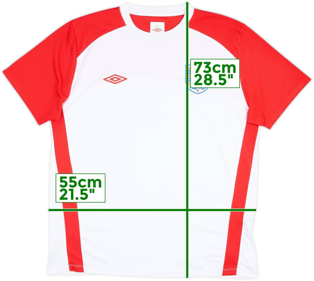 2010-12 England Umbro Training Shirt - 8/10 - (XL)
