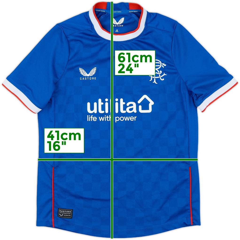 2022-23 Rangers Home Shirt - 9/10 - (L.Boys)