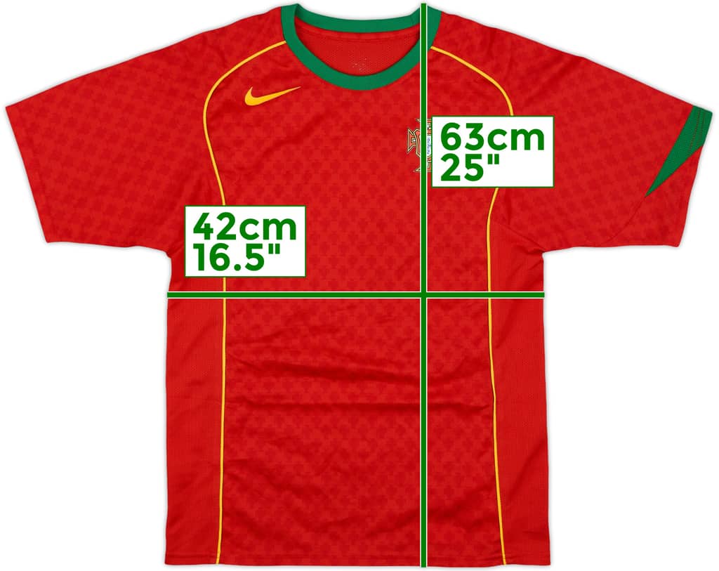 2004-06 Portugal Basic Home Shirt - 7/10 - (L.Boys)