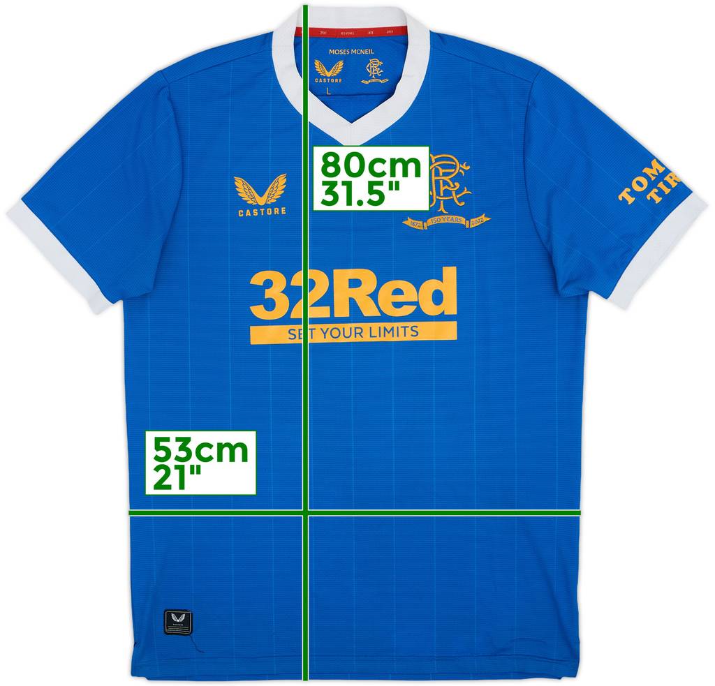 2021-22 Rangers Home Shirt - 6/10 - (L)