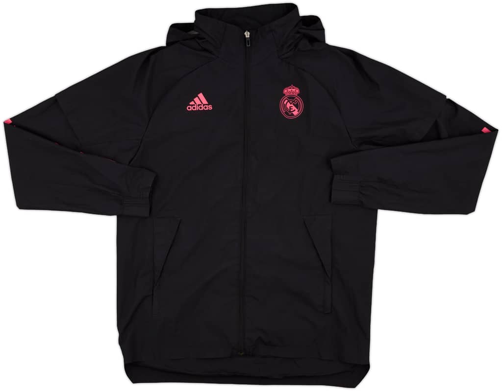 2020-21 Paris Saint-Germain adidas Hooded Rain Jacket - 8/10 - (M)
