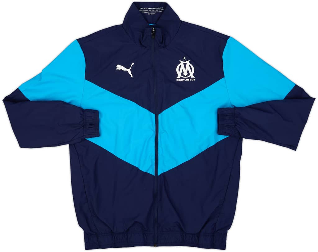 2021-22 Olympique Marseille Puma Track Jacket - 9/10 - (M)