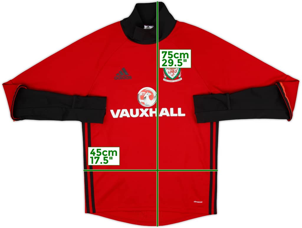 2016-17 Wales adidas Sweat Top - 10/10 - (S)