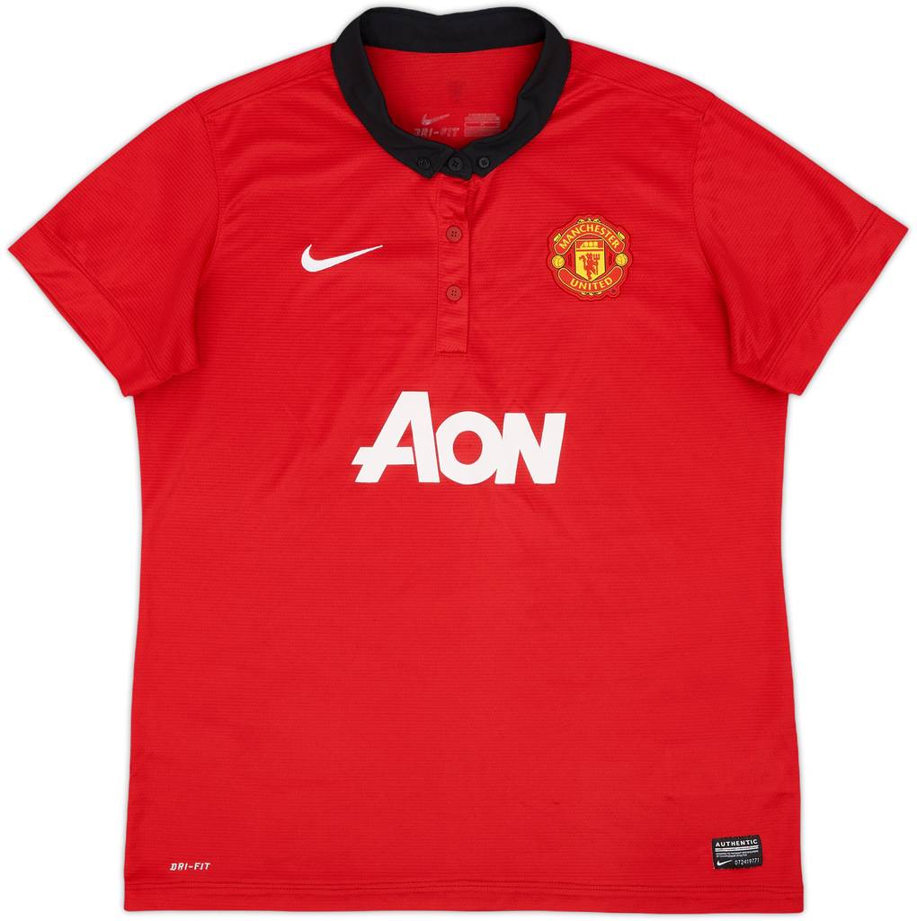 2013-14 Manchester United Home Shirt - 8/10 - (Women's L)