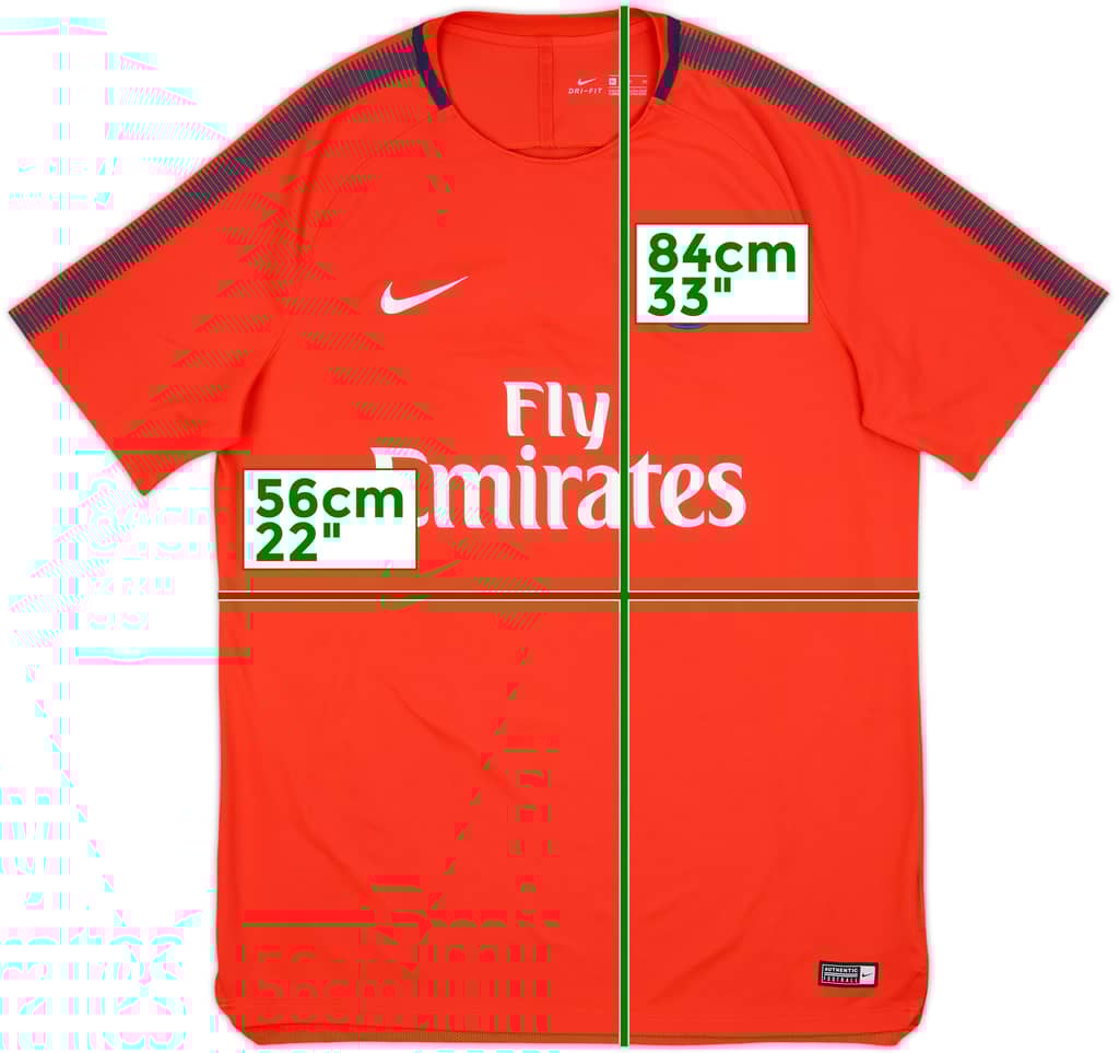 2017-18 Paris Saint-Germain Nike Training Shirt - 10/10 - (XL)