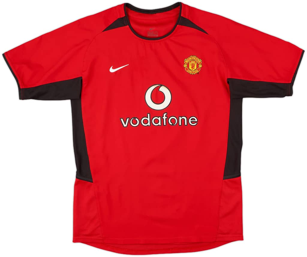 2002-04 Manchester United Home Shirt - 8/10 - (L.Boys)