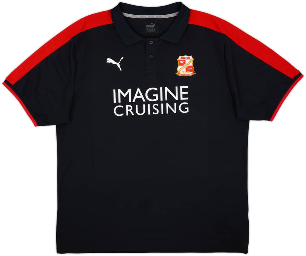 2018-19 Swindon Town Puma Polo Shirt - 8/10 - (XXL)