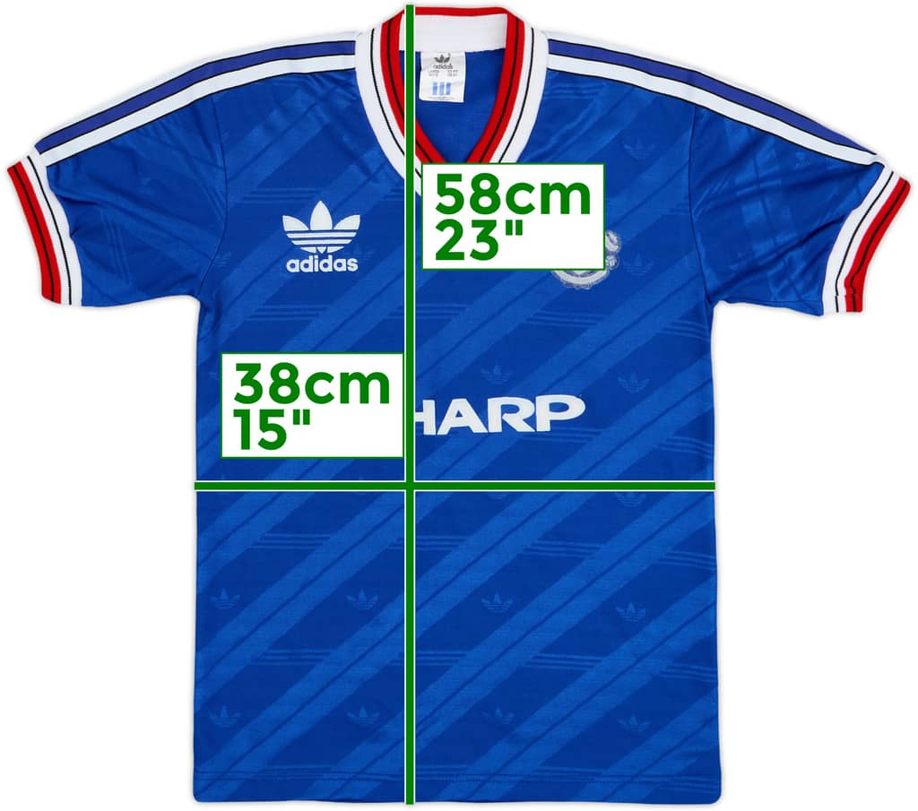 1986-88 Manchester United Third Shirt - 4/10 - (L.Boys)