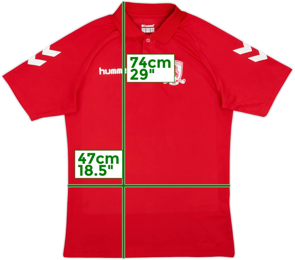 2019-20 Middlesbrough Hummel Polo Shirt - 9/10 - (M)