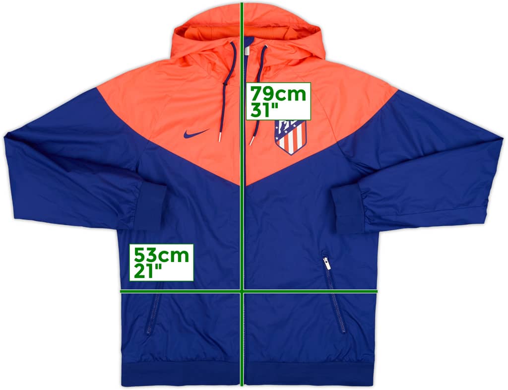 2019-20 Atletico Madrid Nike Hooded Track Jacket - 8/10 - (S)