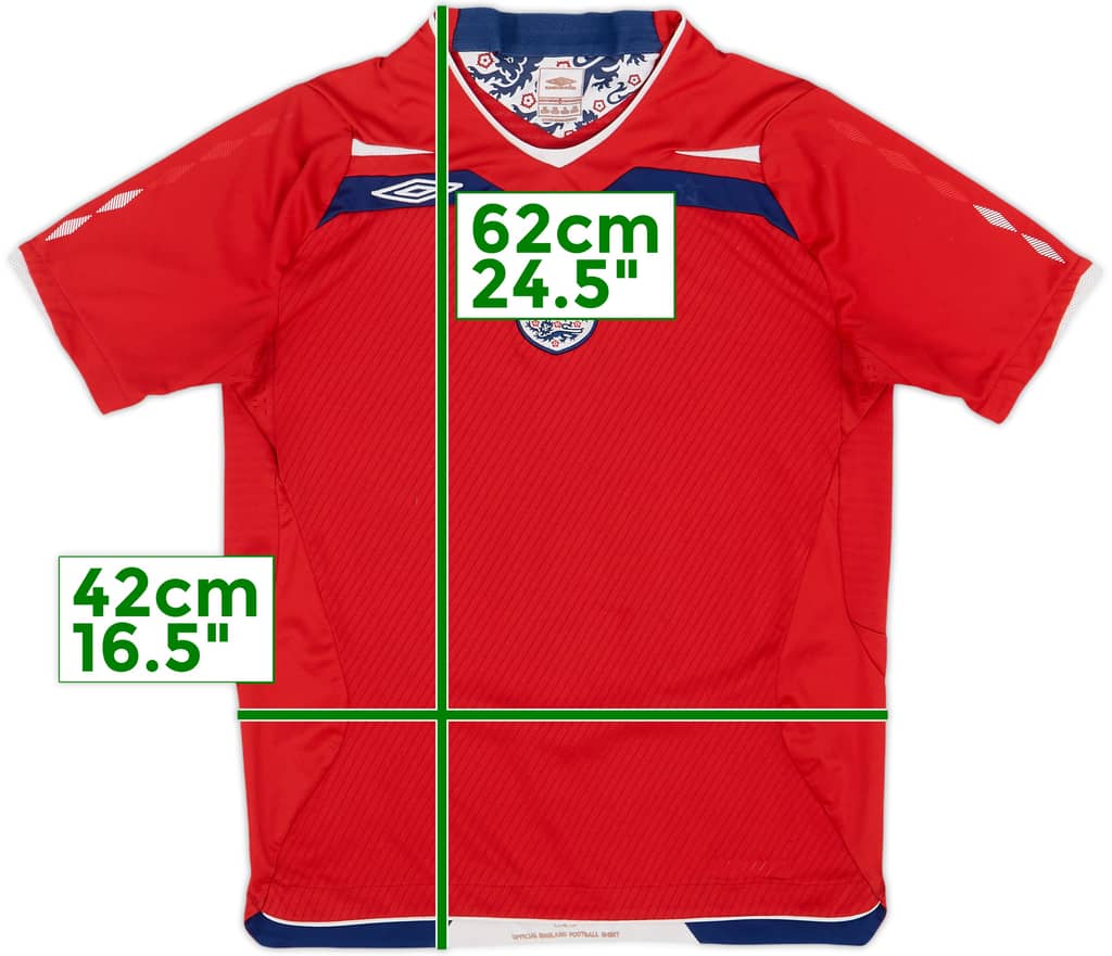2008-10 England Away Shirt - 4/10 - (M.Boys)