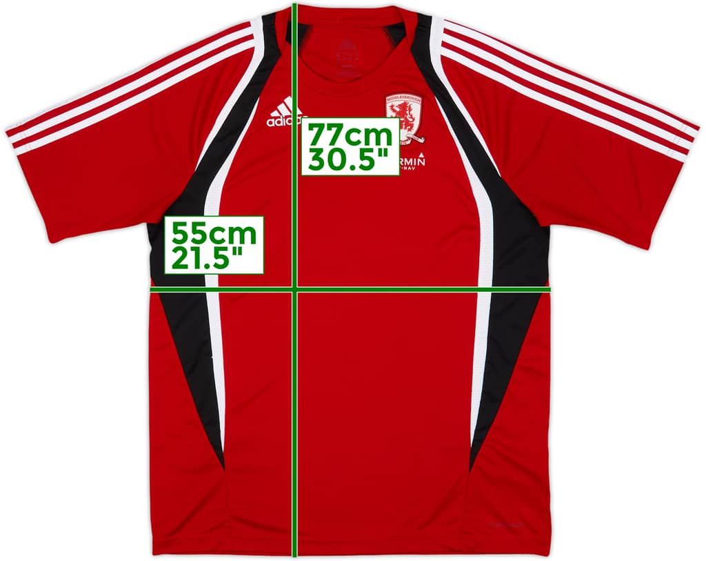 2009-10 Middlesbrough adidas Training Shirt - 8/10 - (L)