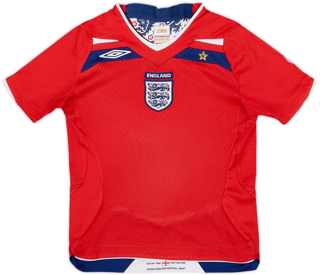 2008-10 England Away Shirt - 8/10 - (S.Boys)