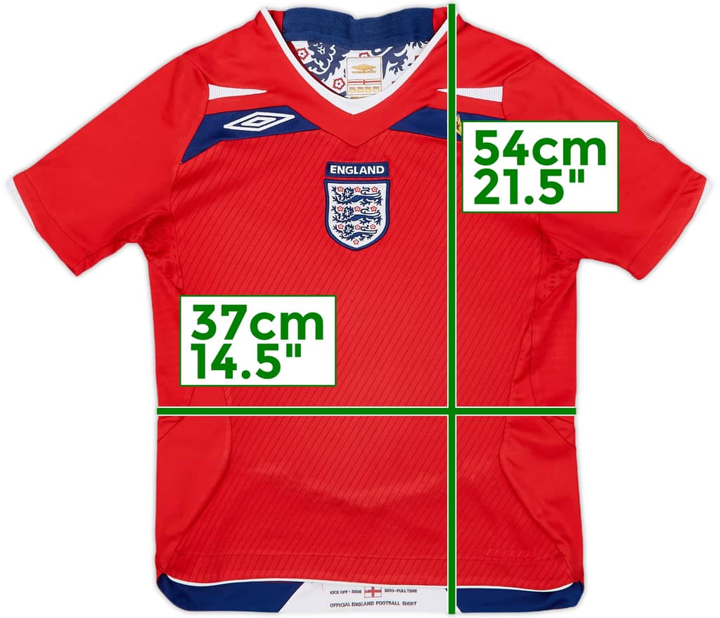 2008-10 England Away Shirt - 8/10 - (S.Boys)