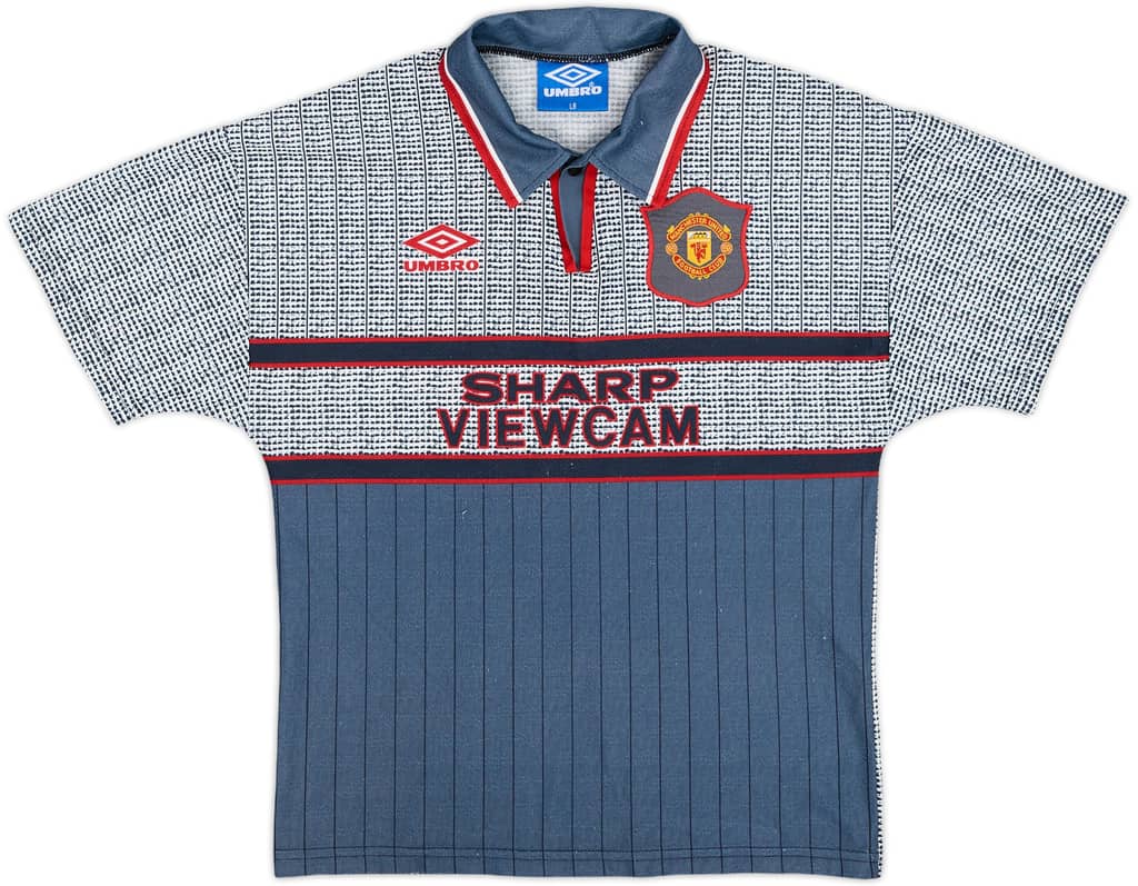 1995-96 Manchester United Away Shirt - 9/10 - (L.Boys)