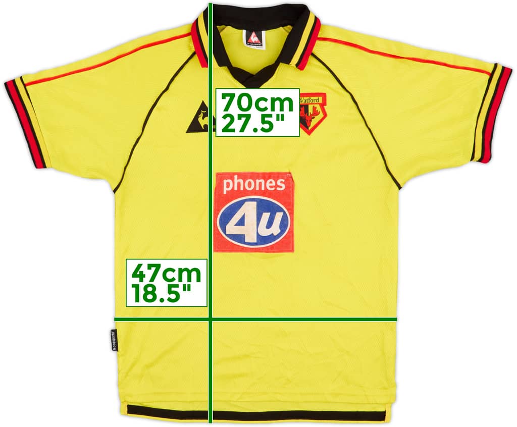 1999-01 Watford Home Shirt - 8/10 - (L.Boys)