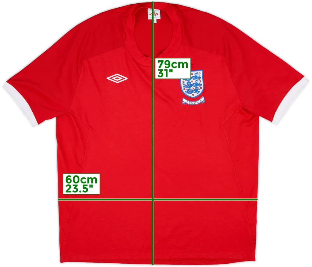 2010-11 England 'South Africa' Away Shirt - 9/10 - (XXL)