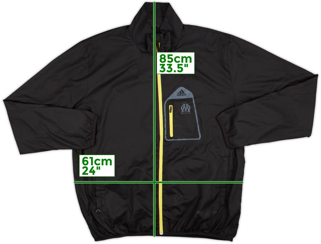 2010-11 Olympique Marseille adidas Track Jacket - 6/10 - (XXL)