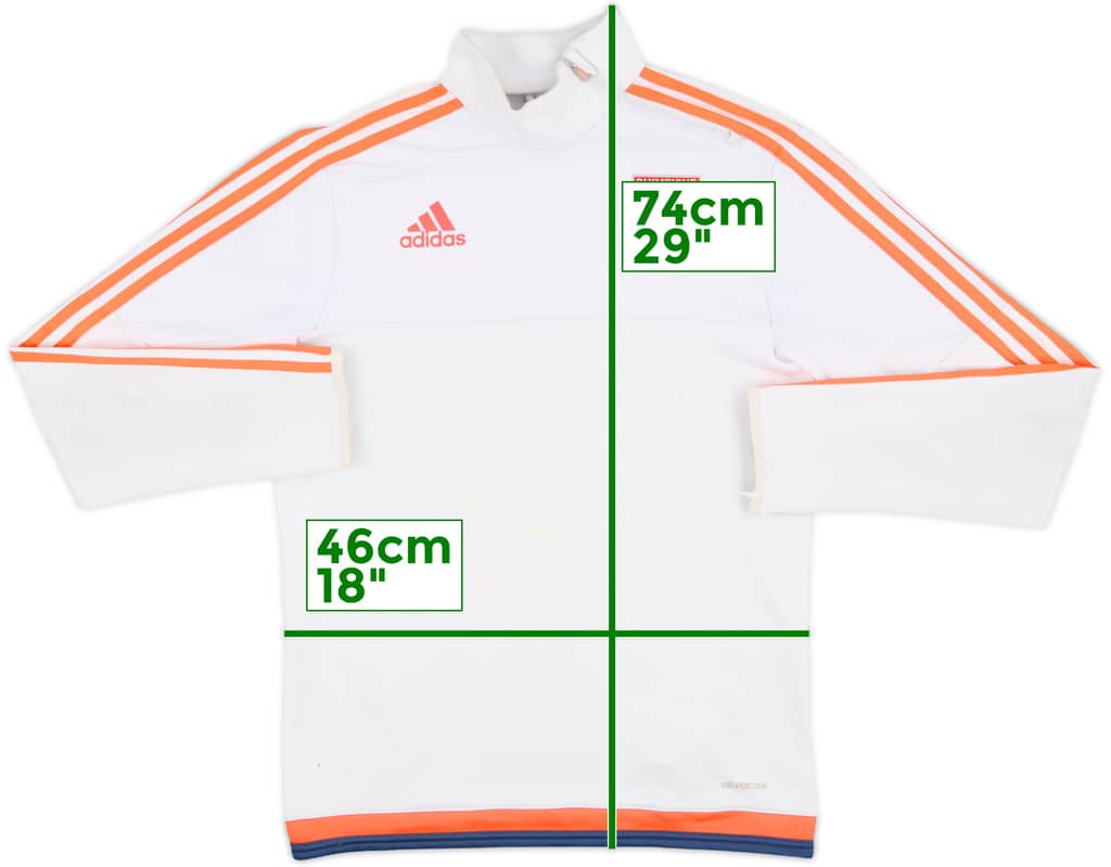 2015-16 Lyon adidas 1/4 Zip Drill Top - 4/10 - (S)