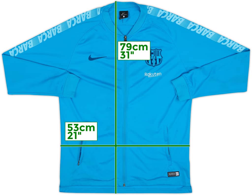 2018-19 Barcelona Nike Track Jacket - 8/10 - (L)