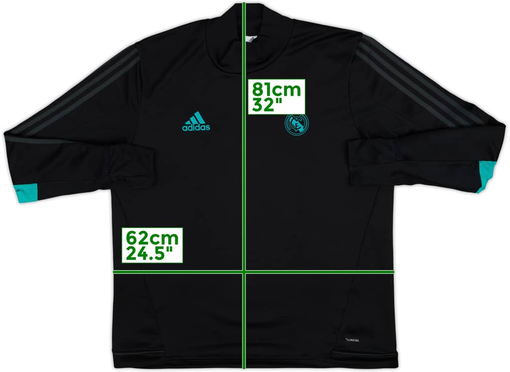 2017-18 Real Madrid adidas Sweat Top - 8/10 - (XL)