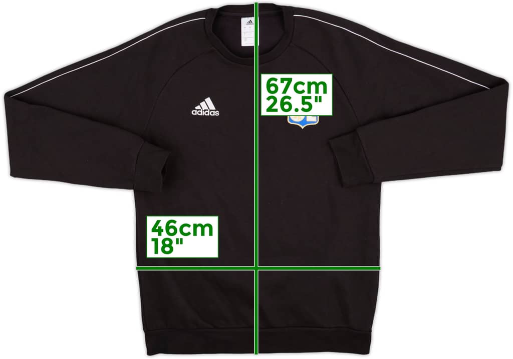 2018-19 Lyon adidas Sweat Top - 10/10 - (S)
