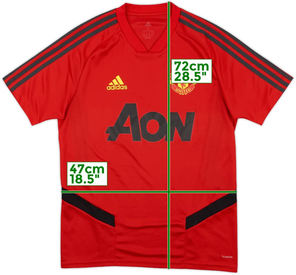 2019-20 Manchester United adidas Training Shirt - 10/10 - (S)