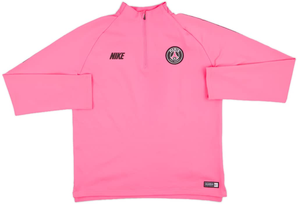 2019-20 Paris Saint-Germain Nike 1/4 Zip Drill Top - 9/10 - (XL.Boys)