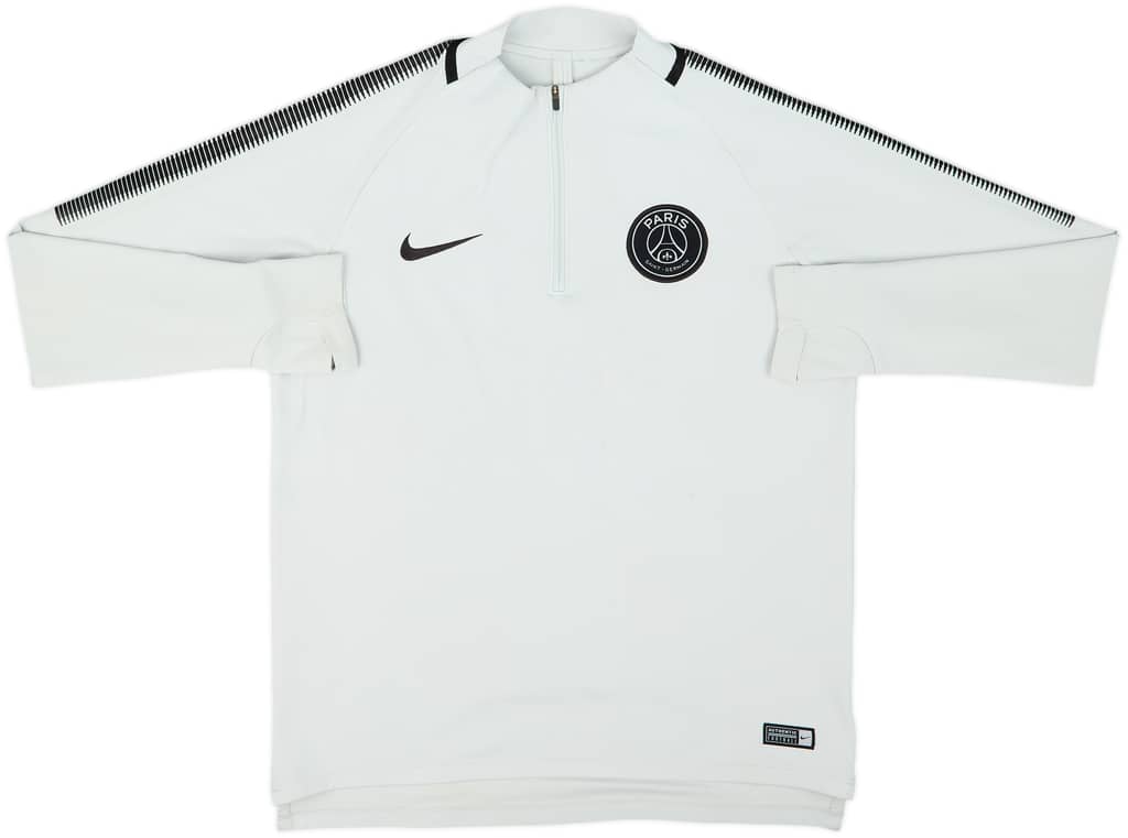2017-18 Paris Saint-Germain Nike 1/4 Zip Drill Top - 6/10 - (M)