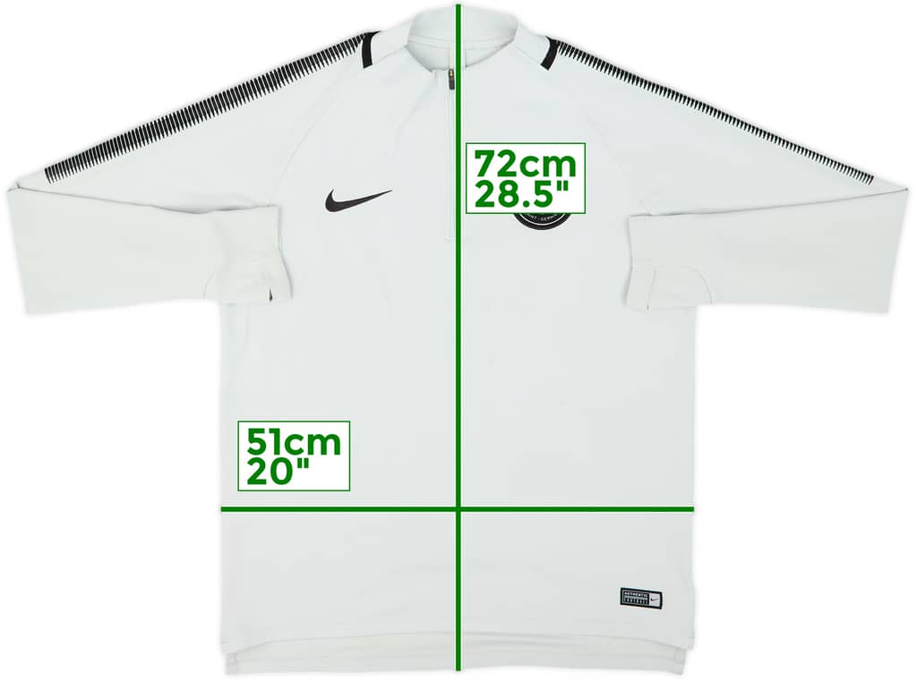 2017-18 Paris Saint-Germain Nike 1/4 Zip Drill Top - 6/10 - (M)