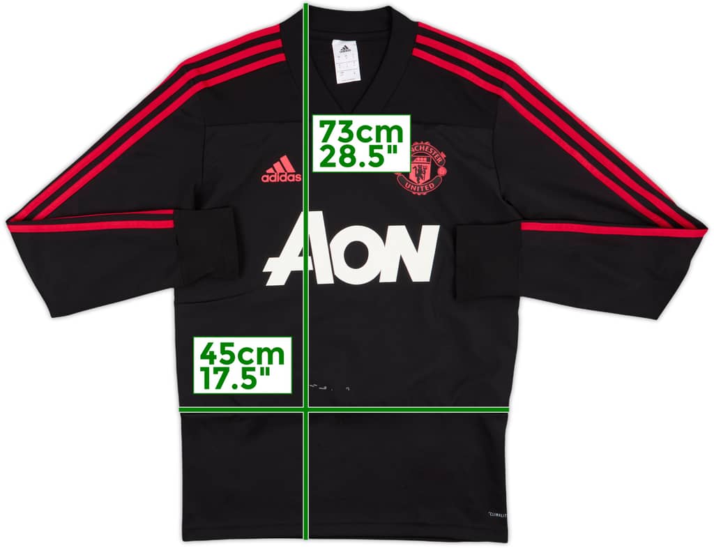 2018-19 Manchester United adidas Drill Top - 7/10 - (S)