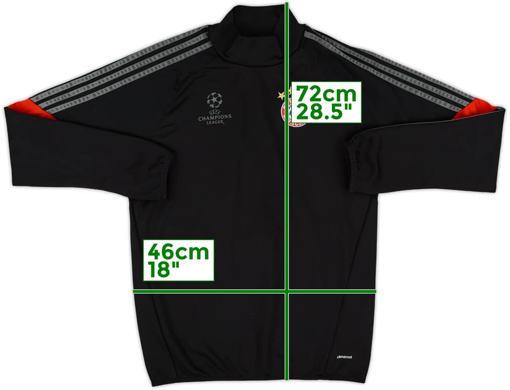 2014-15 Bayern Munich CL adidas Sweat Top - 7/10 - (S)