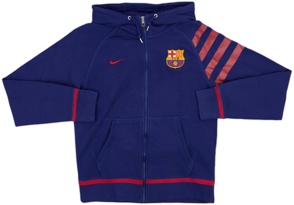 2015-16 Barcelona Nike Hooded Track Jacket - 8/10 - (S)