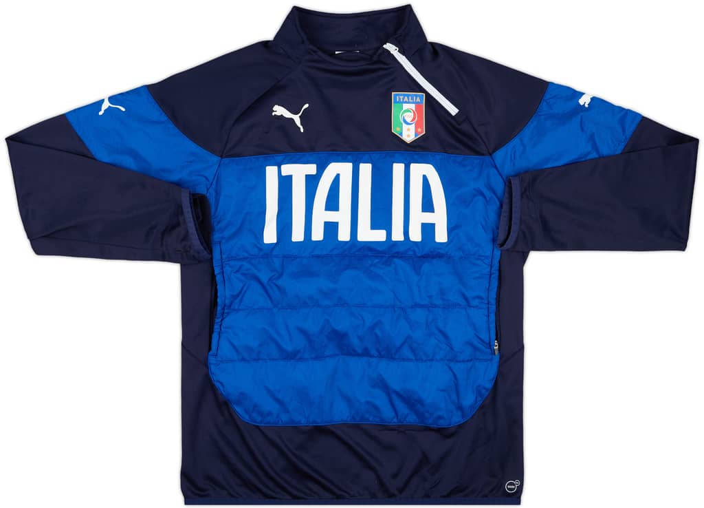 2014-15 Italy Puma 1/4 Zip Training Top - 8/10 - (L)